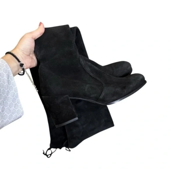 STUART WEITZMAN Landmark Over-the-Knee Suede Boots Size 7.5 - Picture 9 of 13